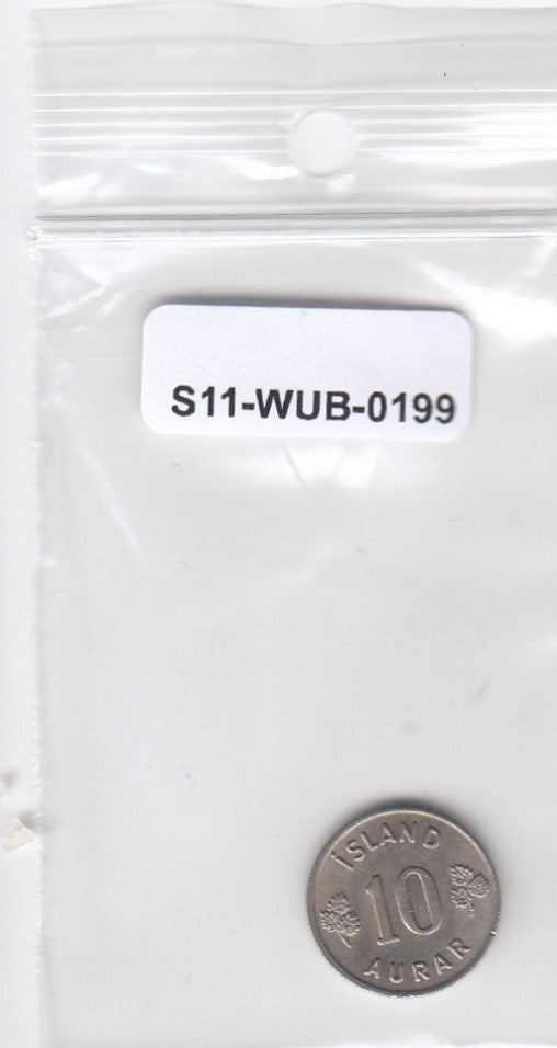 S11-WUB-0199 ICELAND 10 AURAR 1969 XF KM10