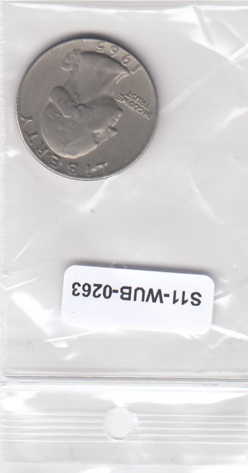 S11-WUB-0263 USA Quarter 1965 MS63