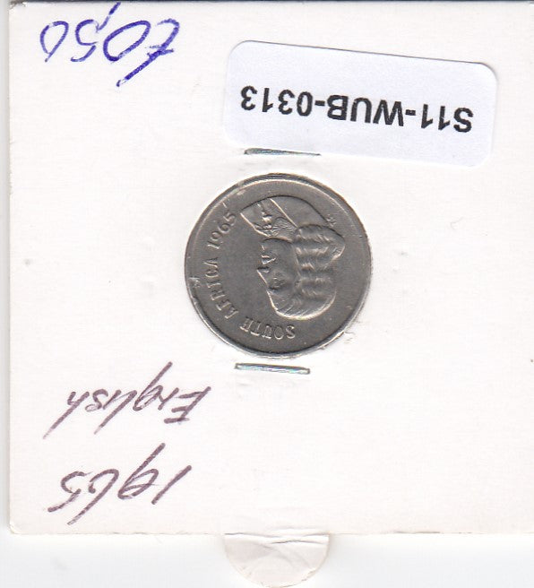S11-WUB-0313 South Africa 5 cents 1965 KM 67.1 ENG VF