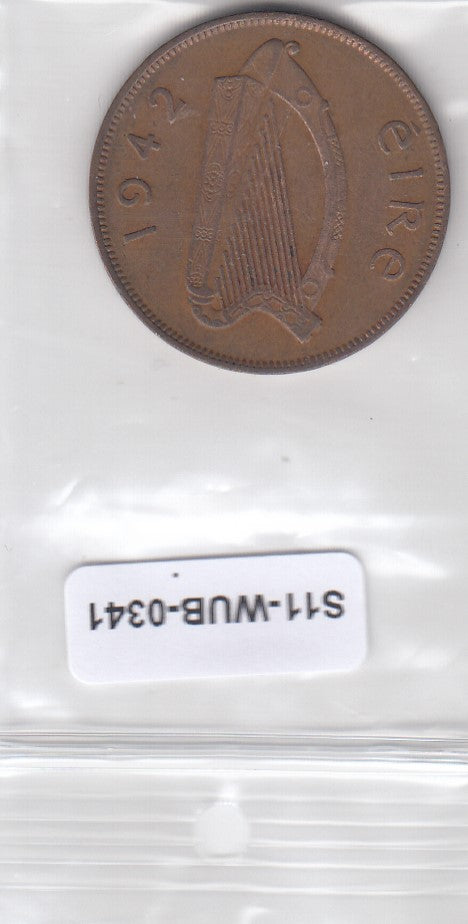 S11-WUB-0341 Ireland 1 penny VF 1942 KM  11