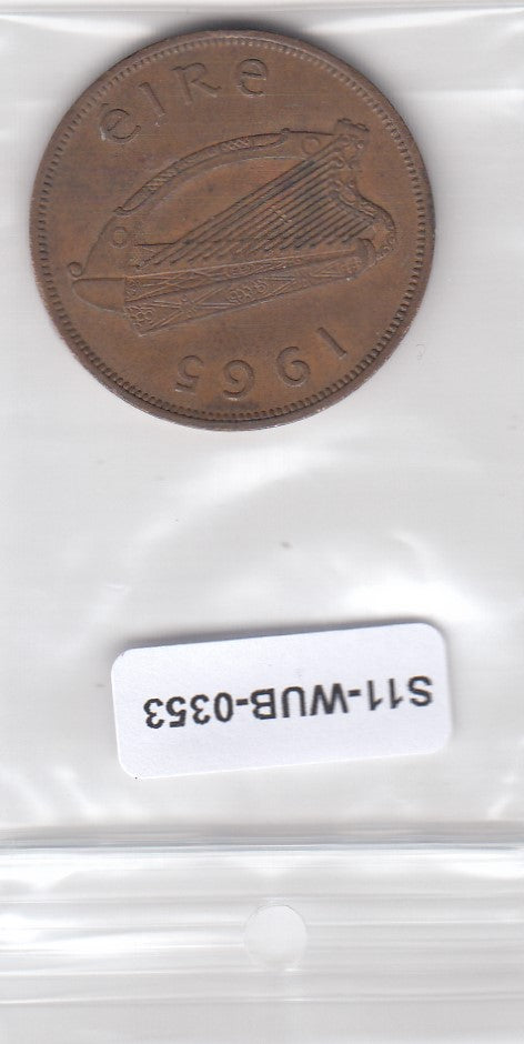 S11-WUB-0353 Ireland 1 penny VF 1965 KM  11
