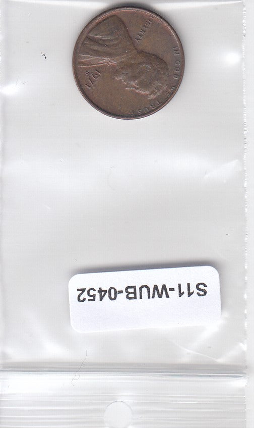 S11-WUB-0452 USA 1 cent VF 1971  D