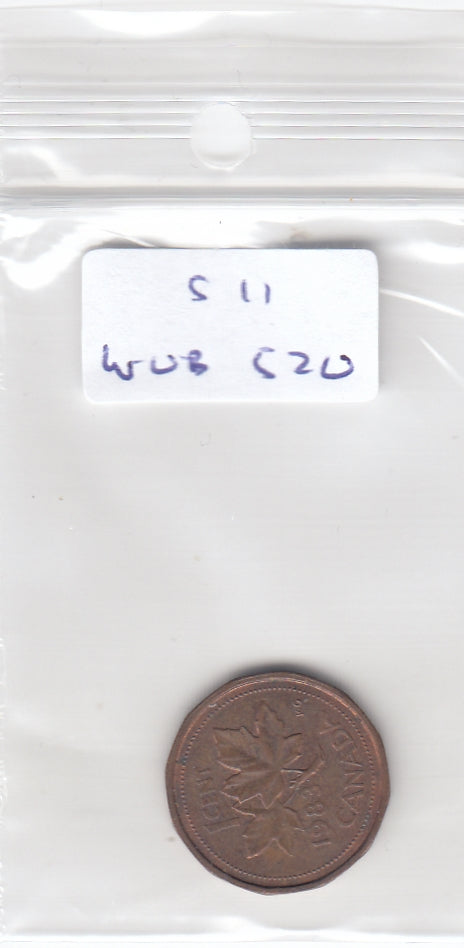 S11-WUB-0520 Canada 1 cent 1983 VF KM132