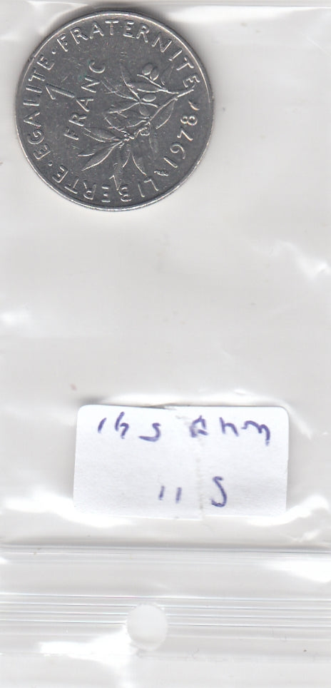 S11-WUB-0541 Frankrijk 1 franc 1978 VF KM925.1