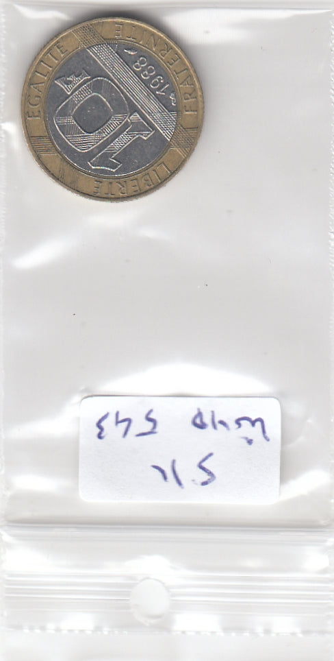 S11-WUB-0543 Frankrijk 10 franc 1988 VF+ KM964.1