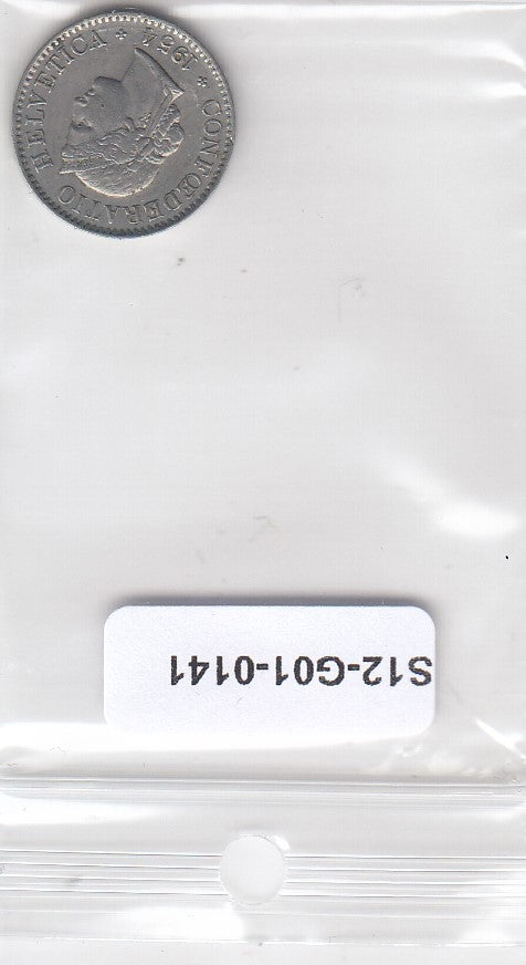 S12-G01-0141 Zwitserland 5 rappen 1954  VF KM26