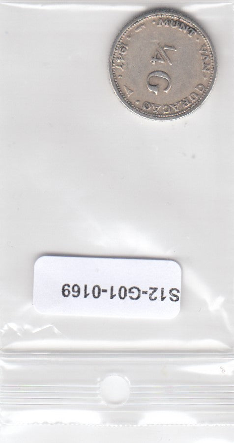 S12-G01-0169 Curaçao 1/4 gulden 1947 ZFR KM44