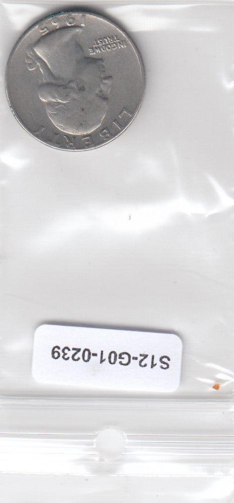 S12-G01-0239 USA quarter 1965  VF KM164a