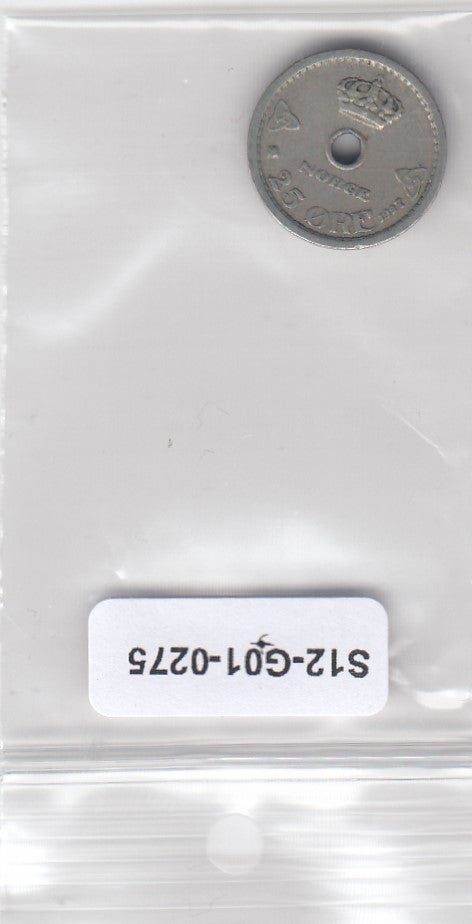 S12-G01-0275 Noorwegen 25 ore 1927  VF KM384