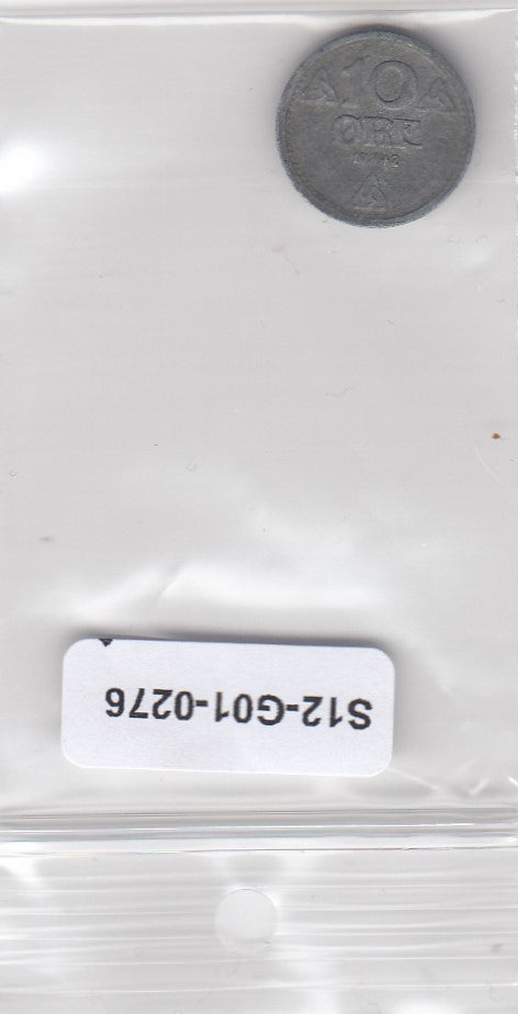 S12-G01-0276 Noorwegen 10 ore 1942  FI KM389
