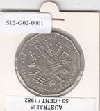 S12-G02-0001 Australië 50 cents 1982   XF KM74 XII Commonwealth Games