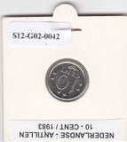 S12-G02-0042 Antillen 10 cent 1983  XF KM10
