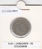 S12-G02-0099 Marokko 50 santimat 1974  VF Y62