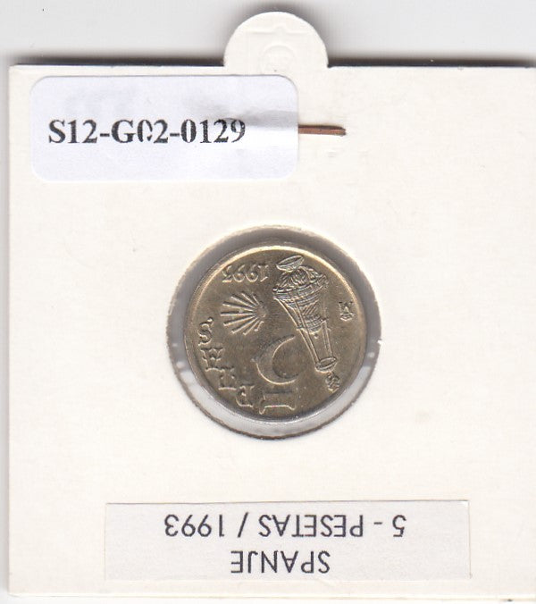 S12-G02-0129 Spanje 5 peseta 1993 XF KM919 Jacobus