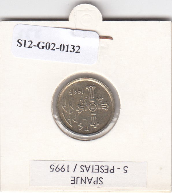 S12-G02-0132 Spanje 5 peseta's 1995 XF+ KM946 Asturië