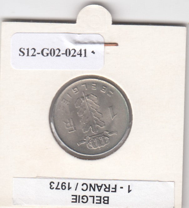 S12-G02-0241 België 1 frank 1973 VLAAMS XF KM143