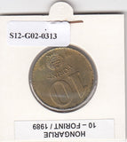 S12-G02-0313 Hongarije 10 forint 1989  XF KM636