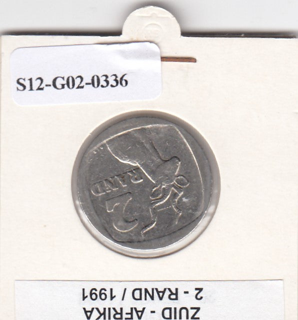 S12-G02-0336 Zuid Afrika 2 rand 1991  VF KM139