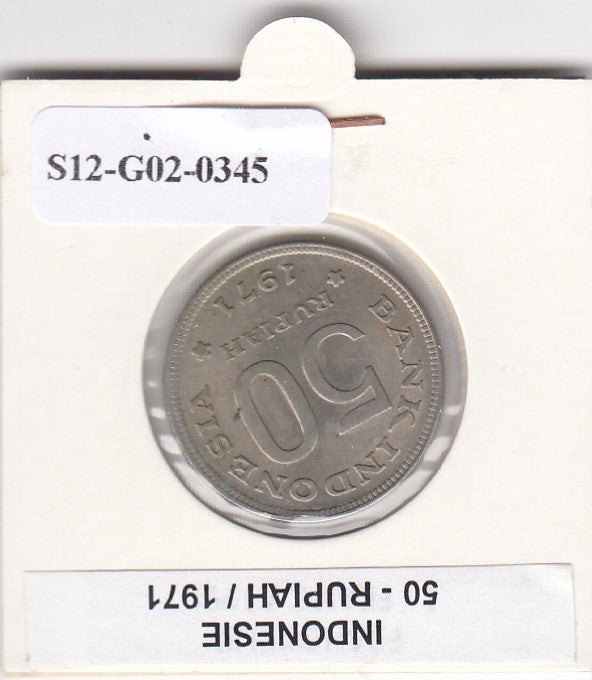S12-G02-0345 Indonesië 50 rupiah 1971  XF KM35
