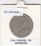 S12-G02-0346 Indonesië 100 rupiah 1973  VF KM36