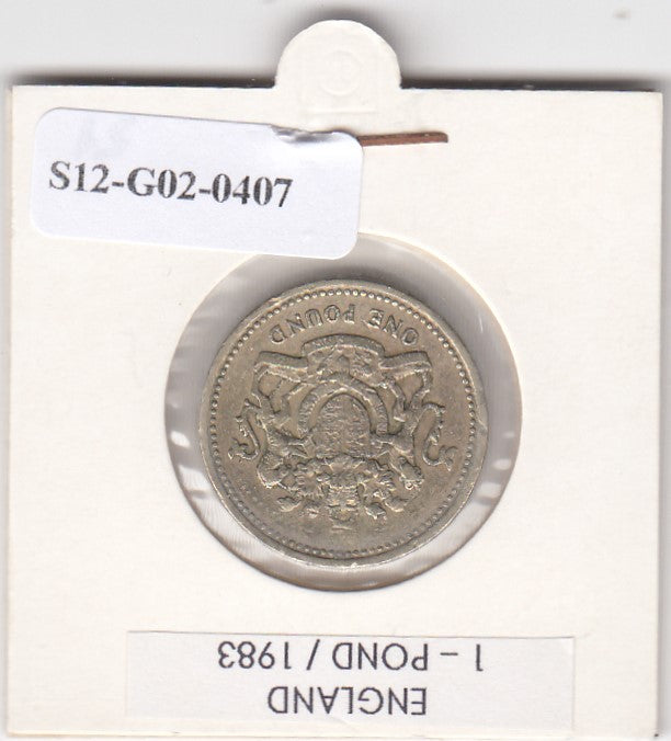 S12-G02-0407 Verenigd Koninkrijk 1 pound 1983  VF KM933