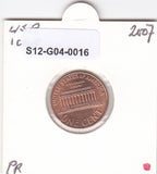 S12-G04-0016 USA 1 cent 2007  XF KM201b