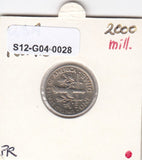 S12-G04-0028 USA 1 dime 2000 P XF KM195a