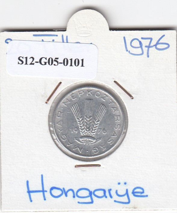 S12-G05-0101 Hongarije 20 filler 1976  VF KM573