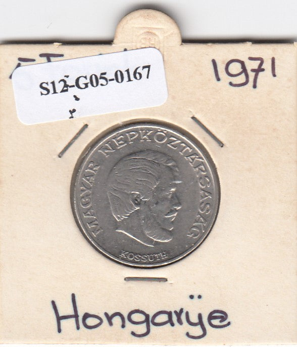 S12-G05-0167 Hongarije 5 forint 1971  VF/XF KM576