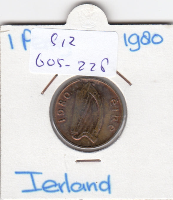 S12-G05-0228 Ierland 1 penny 1980   VF KM20