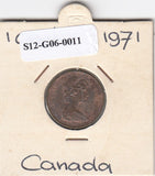 S12-G06-0011 Canada  1 cent 1971   VF KM59