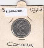 S12-G06-0028 Canada  5 cent 1978   VF/XF KM50a