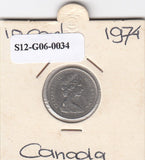 S12-G06-0034 Canada  10 cent 1974   VF KM77
