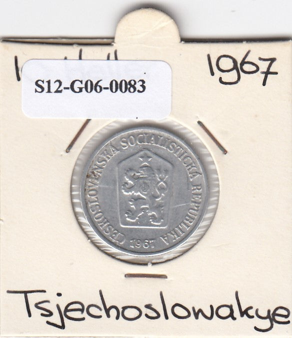 S12-G06-0083 Tsjecho-Slowakije 10 heller 1967  VF KM49