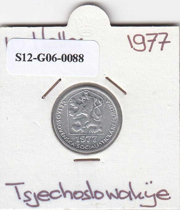 S12-G06-0088 Tsjecho-Slowakije 10 heller 1977  UNC KM80