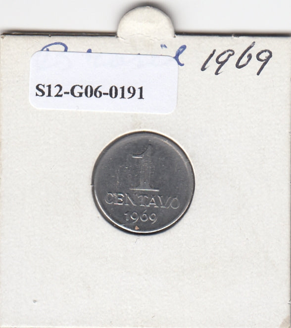 S12-G06-0191 Brazilië 1 centavo 1969  XF KM575