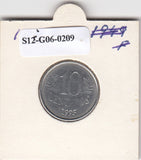 S12-G06-0209 Brazilië 10 centavos 1995  VF KM633