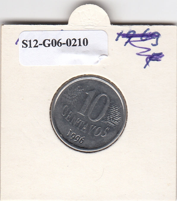 S12-G06-0210 Brazilië 10 centavos 1996  VF KM633