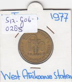 S12-G06-0285 West Afr staten 10 Francs 1977  VF KM1a