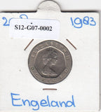 S12-G07-0002 Verenigd Koninkrijk 20 pence 1983  VF KM# 931