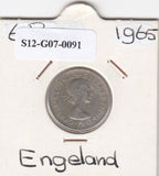 S12-G07-0091 Verenigd Koninkrijk 6 pence 1965  VF KM# 903