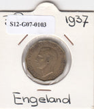 S12-G07-0103 United Kingdom 3 pence 1937  VF KM# 849