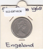 S12-G07-0136 United Kingdom 5 new pence 1968  VF KM# 911