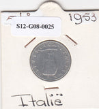 S12-G08-0025 Italië 5 lire 1953  ZF KM92