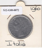 S12-G08-0072 Italië 100 lire 1960  VF KM96