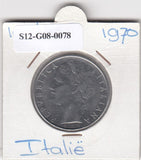 S12-G08-0078 Italië 100 lire 1970  VF KM96