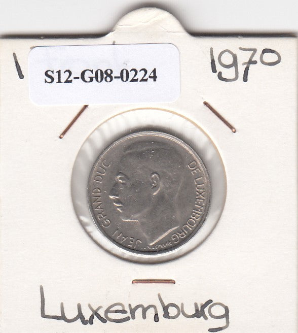 S12-G08-0224 Luxemburg 1 franc 1970  VF KM55