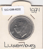 S12-G08-0232 Luxemburg 10 franc 1971  XF KM57