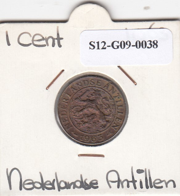 S12-G09-0038 Antillen 1 cent 1963  XF KM1