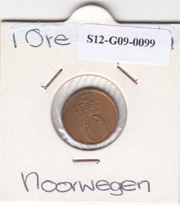 S12-G09-0099 Noorwegen 1 ore 1964  VF KM403